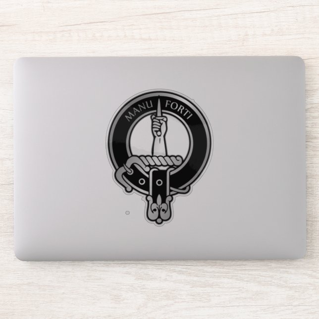 Clan MacKay Tartan Crest  Sticker (Computer)