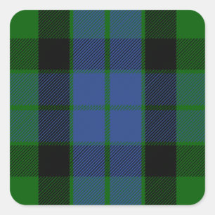 Clan MacKay Tartan Square Sticker