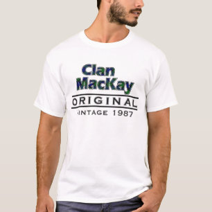 Clan MacKay Vintage Customise Your Birthyear T-Shirt