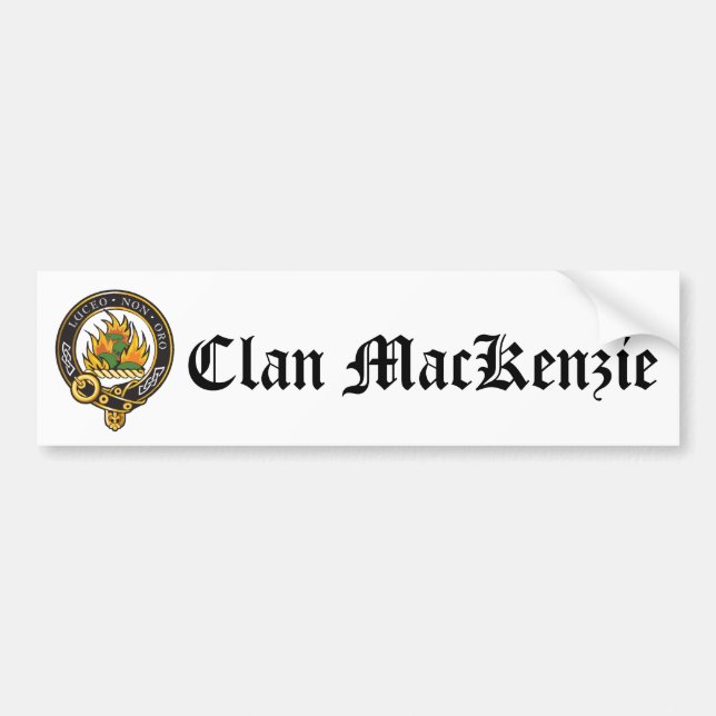 Clan MacKenzie Crest Bumper Sticker (Front)