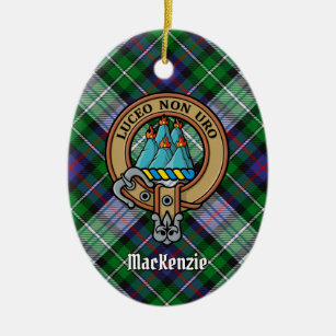Clan MacKenzie Crest Ceramic Ornament