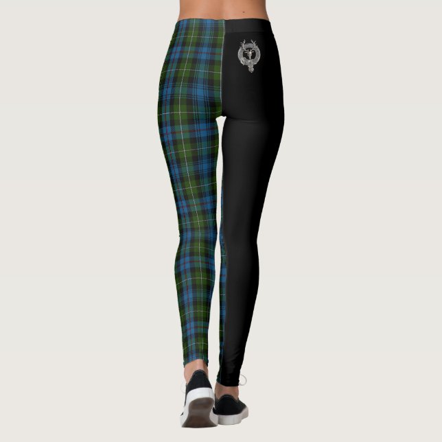 Clan MacKenzie Crest & Tartan Leggings (Back)