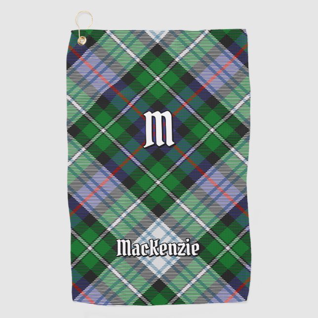 Clan MacKenzie Dress Tartan Golf Towel (Front)