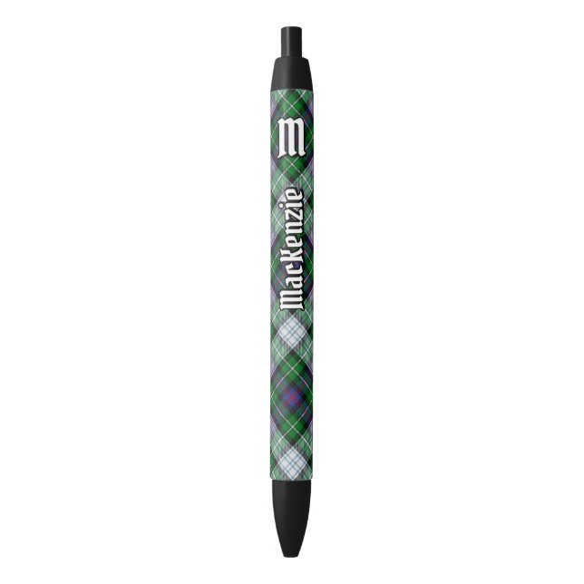 Clan MacKenzie Dress Tartan Ink Pen (Front Vertical)