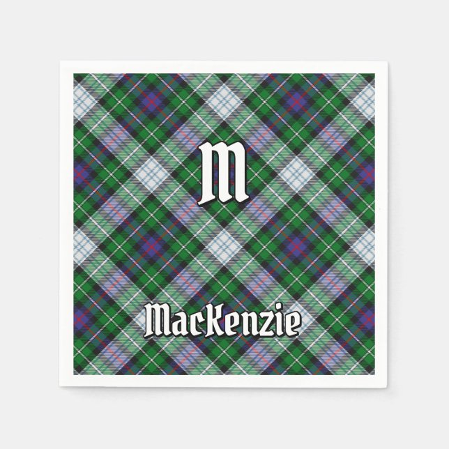 Clan MacKenzie Dress Tartan Napkins (Front)