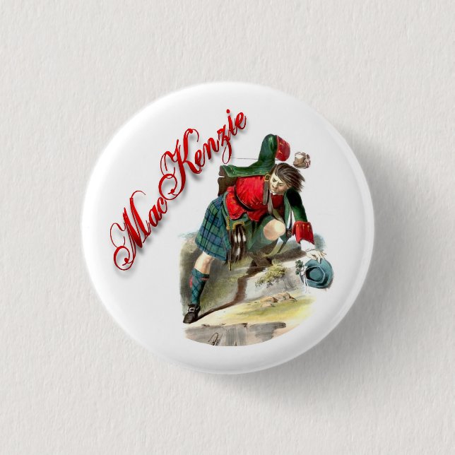 Clan MacKenzie Scottish Dream Button (Front)
