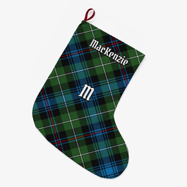 Clan MacKenzie Tartan Christmas Stocking (Front (Hanging))