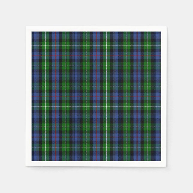 Clan MacKenzie Tartan Napkin (Front)