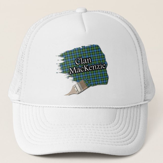 Clan MacKenzie Tartan Paint Brush Cap (Front)