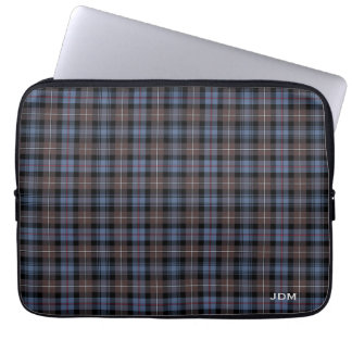 Clan Mackenzie Tartan Reproduction Plaid Monogram Laptop Sleeve
