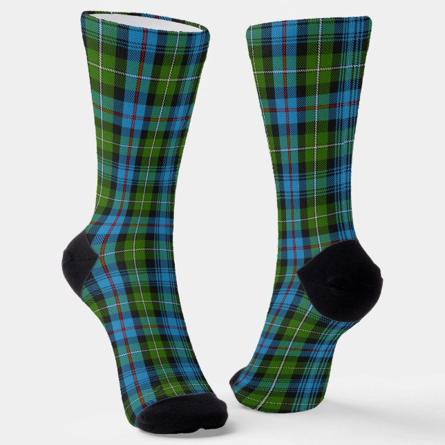 Clan MacKenzie Tartan Socks (Angled)