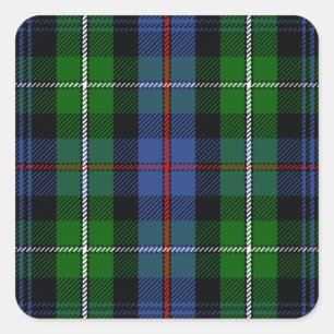 Clan MacKenzie Tartan Square Sticker