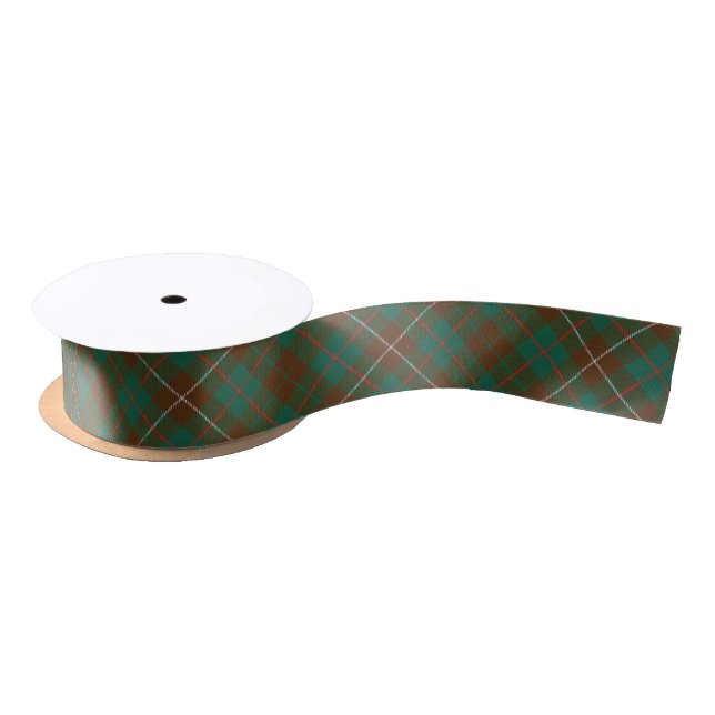 Clan MacKinnon Classic Hunting Tartan Satin Ribbon (Spool)