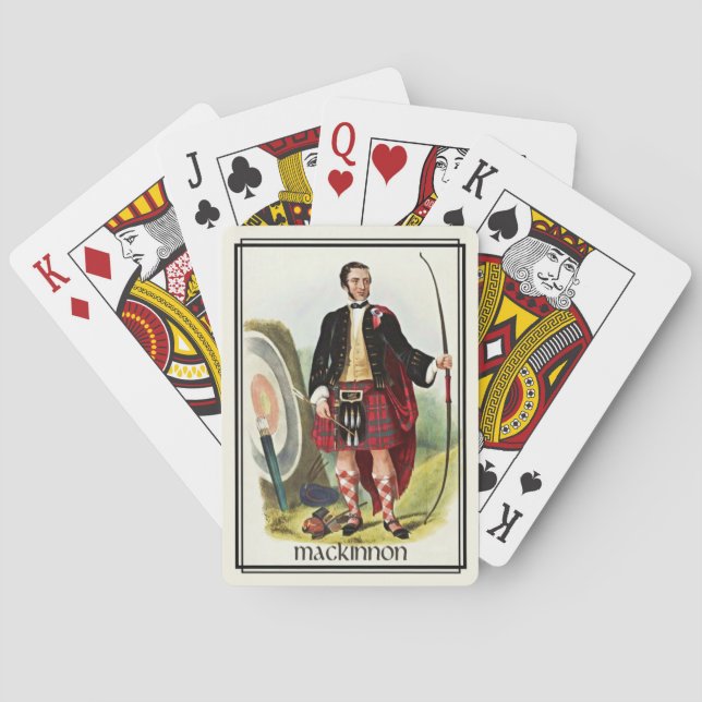 Clan MacKinnon Classic Scotland Bicycle Deck Playing Cards (Back)