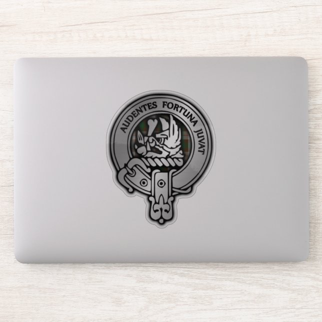Clan MacKinnon Crest & Hunting Tartan (Computer)