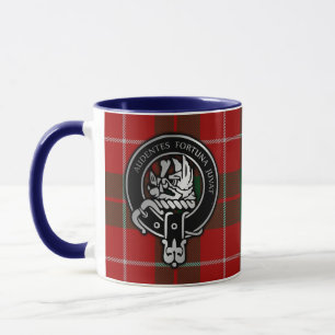 Clan MacKinnon Crest & Tartan Mug