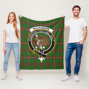 Clan MacKinnon Hunting Modern Tartan Plaid Fleece Blanket
