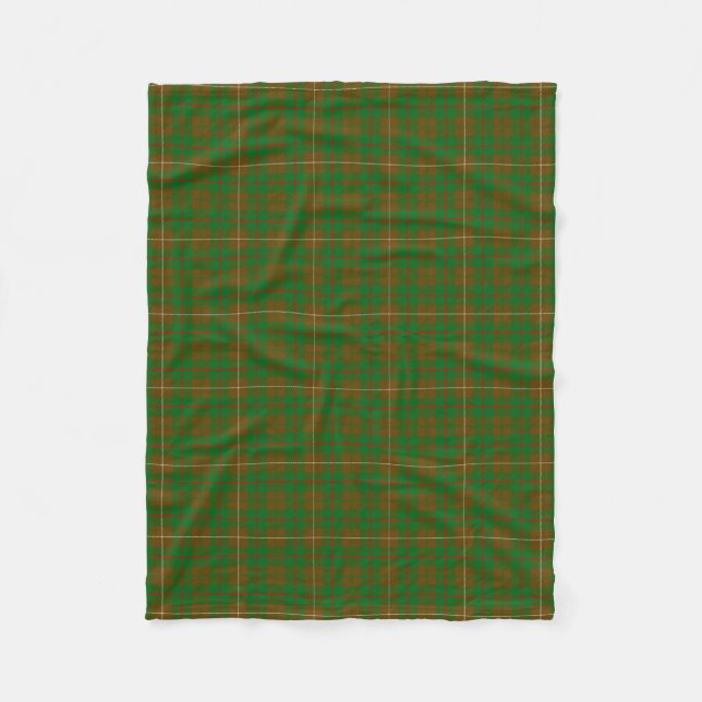 Clan MacKinnon Hunting Tartan Fleece Blanket (Front)