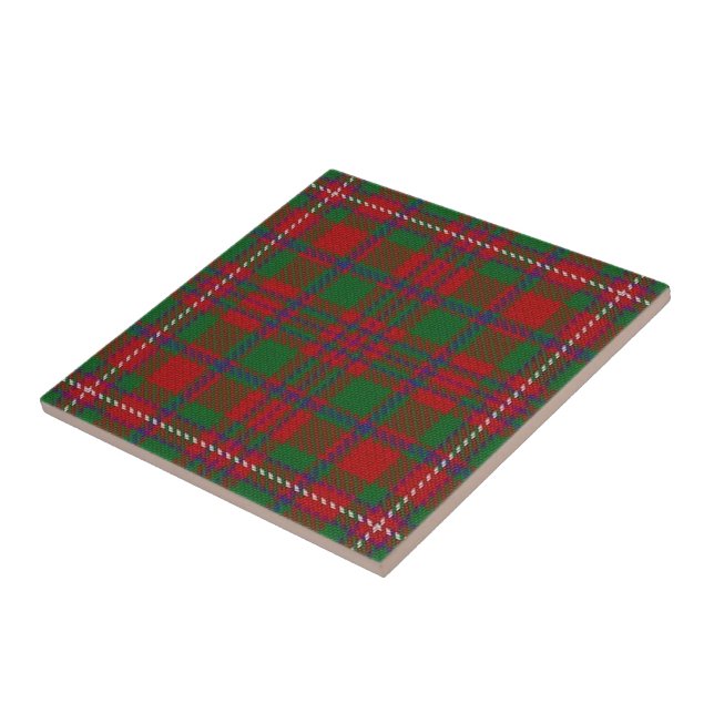 Clan MacKinnon Scottish Expressions Tartan Tile (Side)