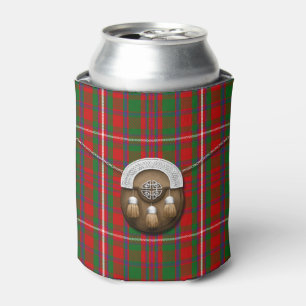 Clan MacKinnon Tartan And Sporran Can Cooler