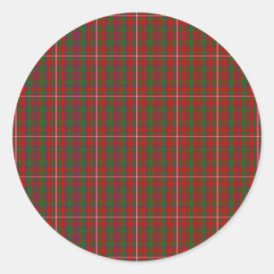 Clan MacKinnon Tartan Classic Round Sticker