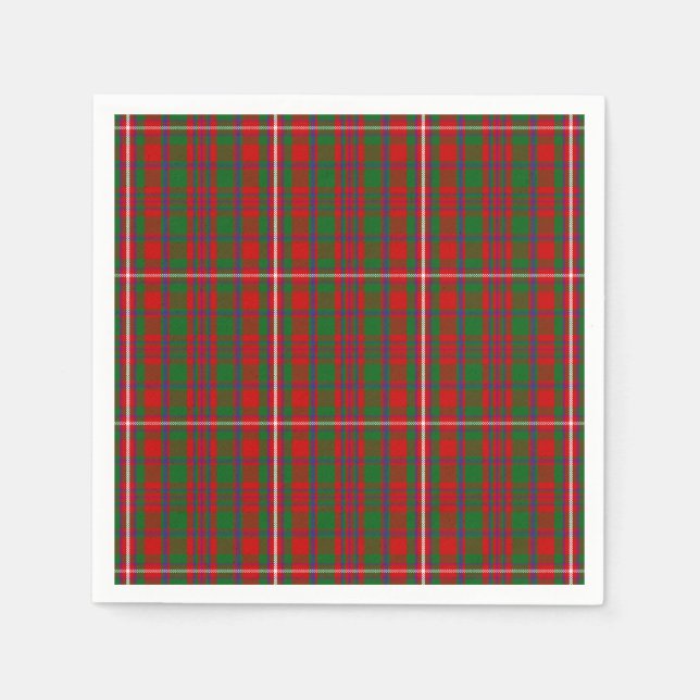 Clan MacKinnon Tartan Napkin (Front)