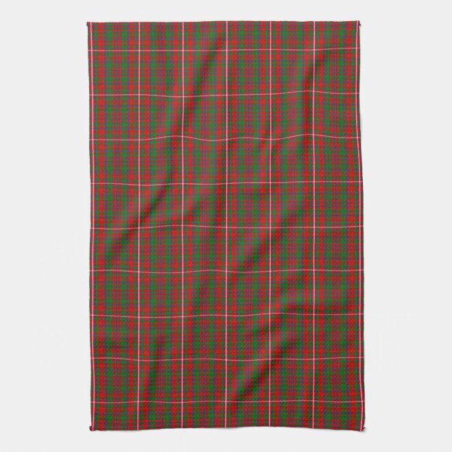 Clan MacKinnon Tartan Tea Towel (Vertical)