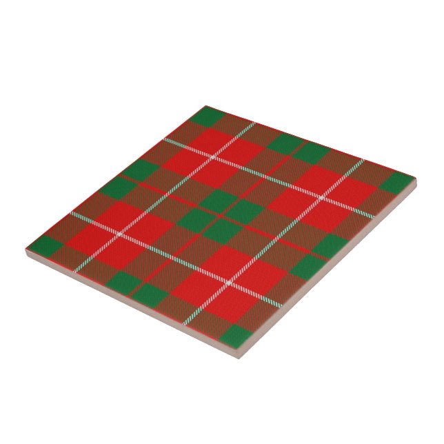 Clan MacKinnon Tartan  Tile (Side)