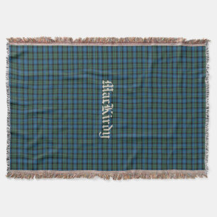 Clan MacKirdy Tartan Plaid Custom Throw Blanket