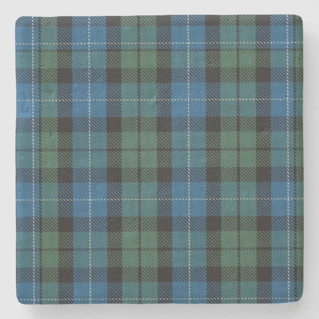Clan MacKirdy Tartan Plaid Stone Coaster (Front)