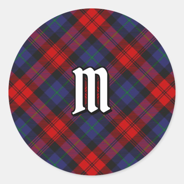 Clan MacLachlan Tartan Classic Round Sticker (Front)