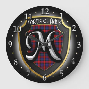 Clan MacLachlan Tartan Clock