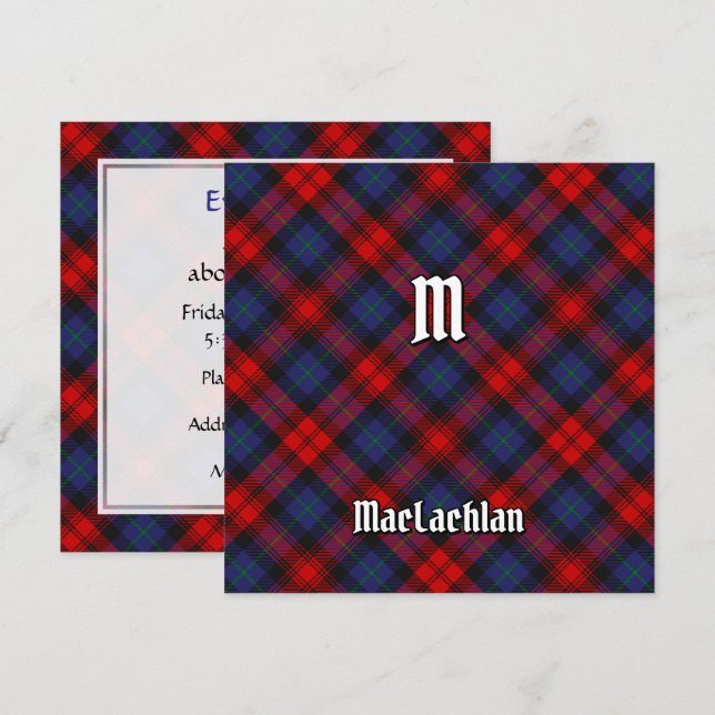 Clan MacLachlan Tartan Invitation (Front/Back)