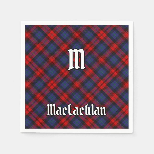 Clan MacLachlan Tartan Napkin (Front)