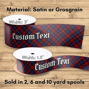 Clan MacLachlan Tartan Satin Ribbon