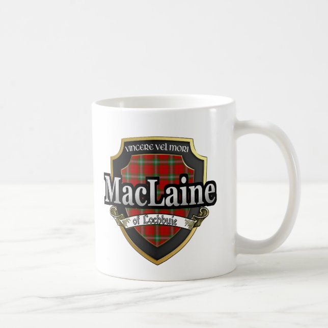 Clan MacLaine of Lochbuie Scottish Dynasty Tartan Coffee Mug (Right)