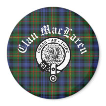 Clan MacLaren Crest Badge & Tartan Customisable