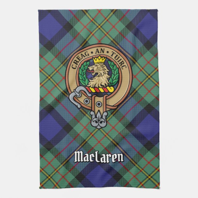 Clan MacLaren Crest Kitchen Towel (Vertical)