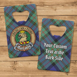 Clan MacLaren Crest over Tartan