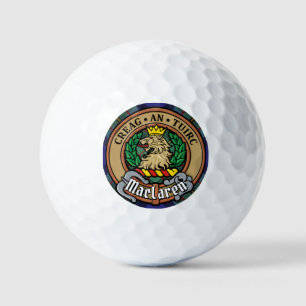 Clan MacLaren Crest over Tartan Golf Balls