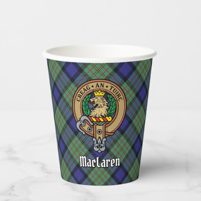Clan MacLaren Crest Paper Cups (Front)
