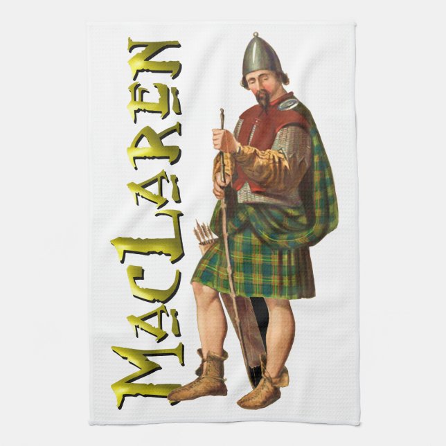 Clan MacLaren Scottish Dream Tea Towel (Vertical)