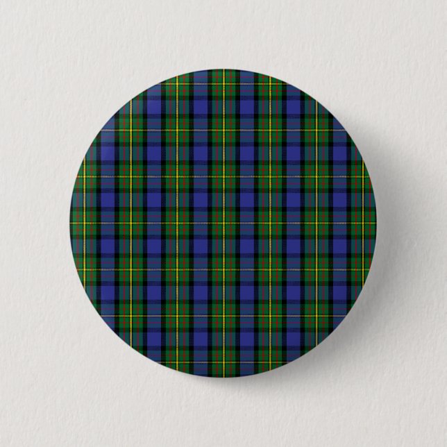 Clan MacLaren Tartan 6 Cm Round Badge (Front)
