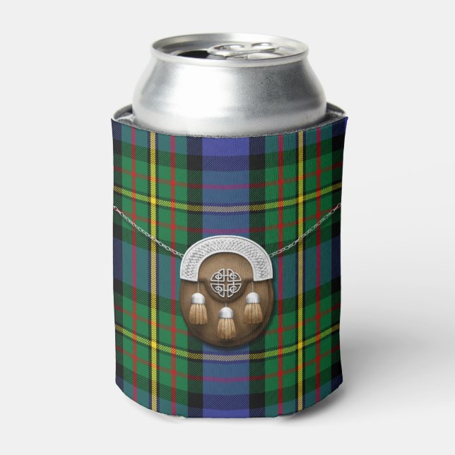 Clan MacLaren Tartan And Sporran Can Cooler (Can Front)
