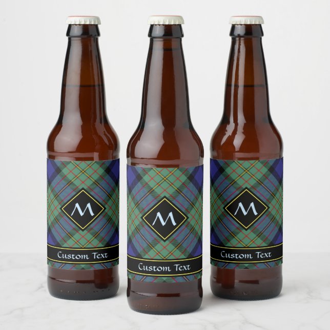 Clan MacLaren Tartan Beer Bottle Label (Bottles)