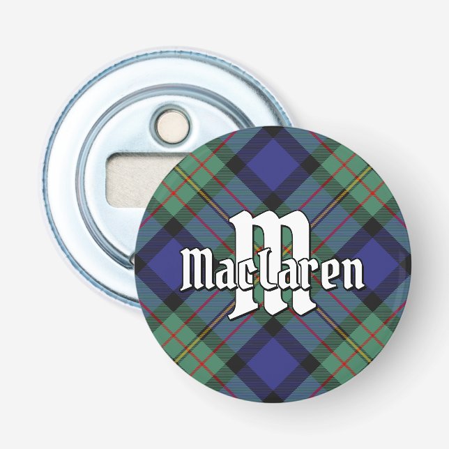 Clan MacLaren Tartan Bottle Opener (Front)