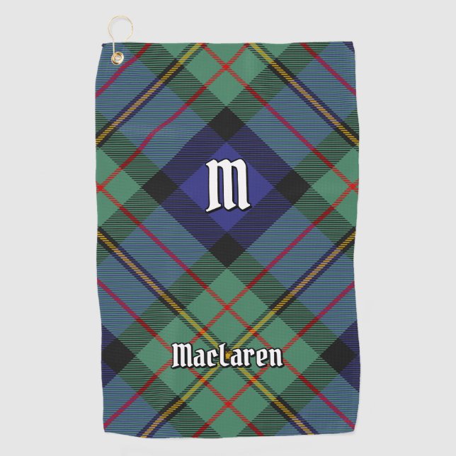Clan MacLaren Tartan Golf Towel (Front)