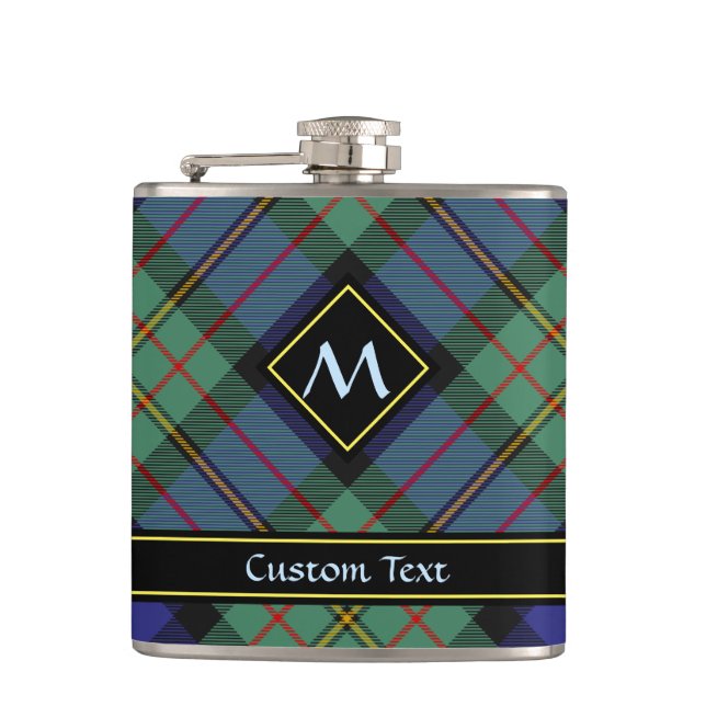 Clan MacLaren Tartan Hip Flask (Front)