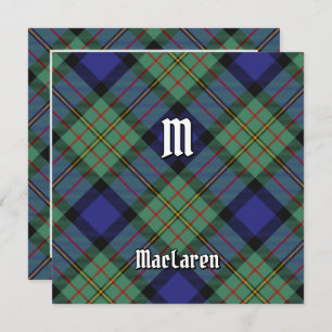 Clan MacLaren Tartan Invitation