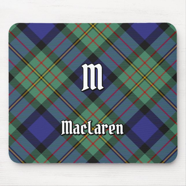 Clan MacLaren Tartan Mouse Mat (Front)